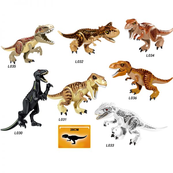 Brutal Raptor Building Jurassic Blocks World 2 MINI Dinosaur Figures Bricks Dino Toys For Children Dinosaurios Christmas