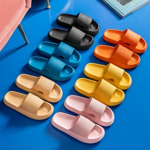Indoor Bathroom Anti-slip Shoes Women Thick Platform Cloud Slippers Summer Beach Eva Soft Sole Slide Sandals Leisure